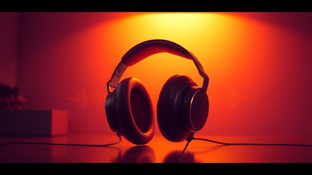 ヘッドホンで楽しむイメージ